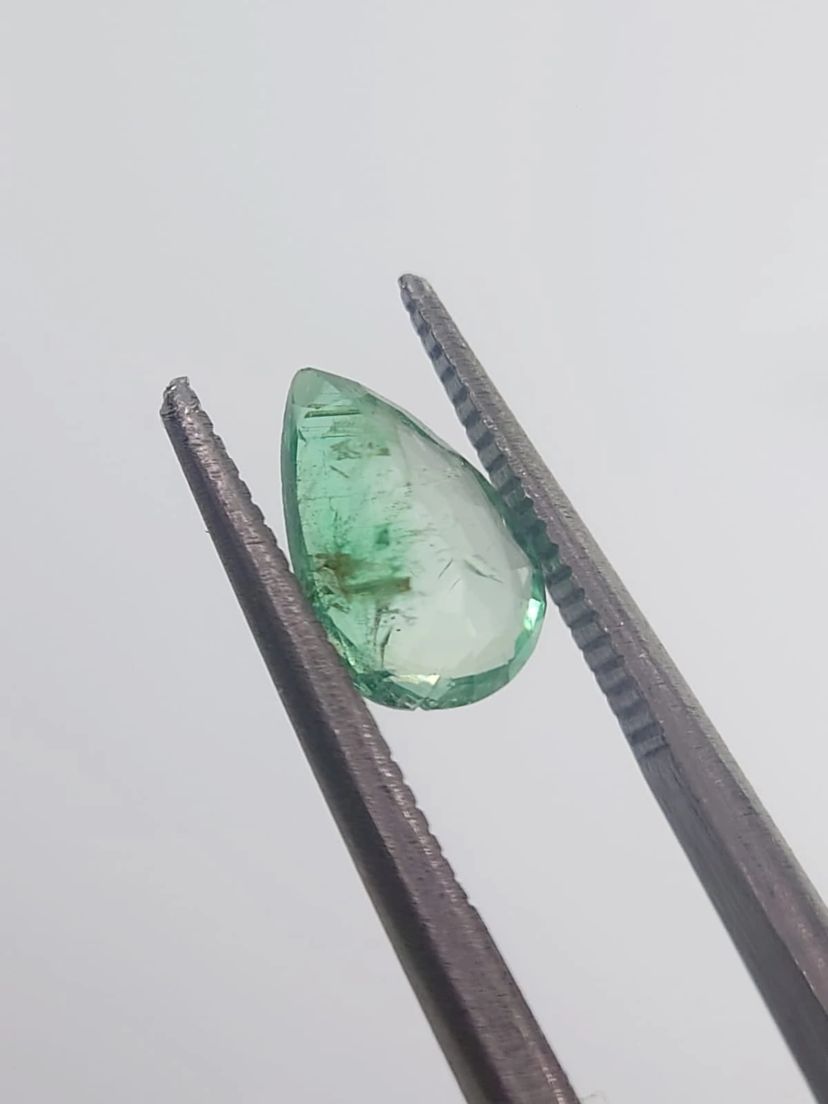 1.04ct Natural Emerald Pear Shape Loose Gemstone from Panjshir Afghanistan — view 5